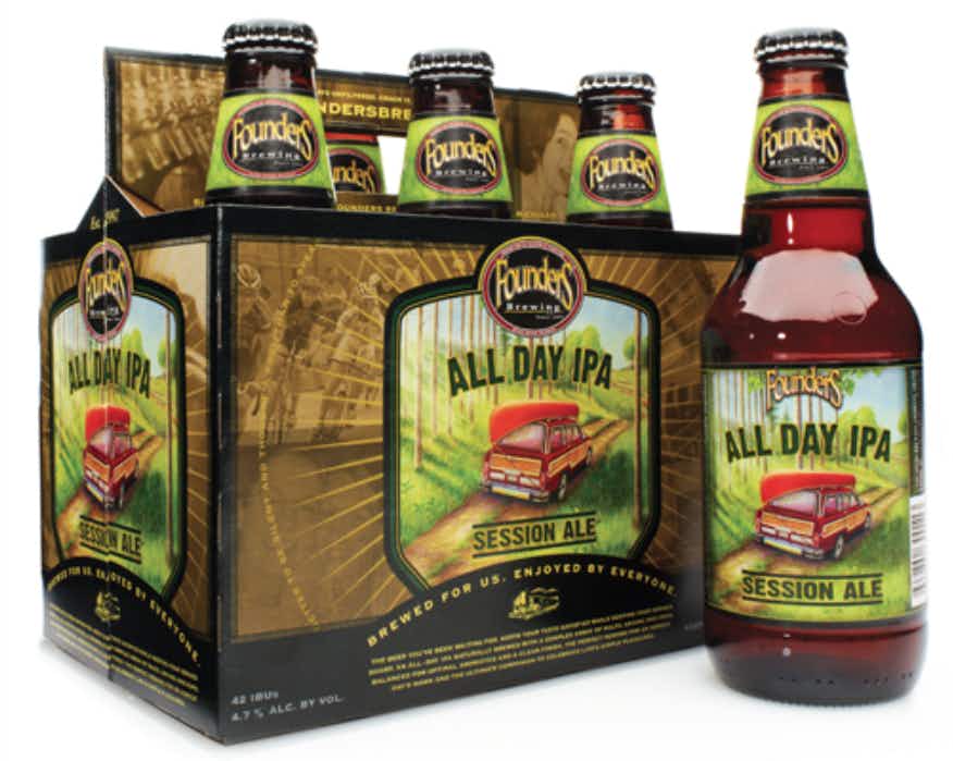 Founders All Day IPA 6 pack 12oz Bottle
