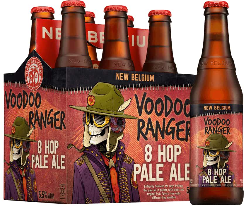New Belgium Voodoo Ranger 8 Hop Pale Ale 6 pack 355ml