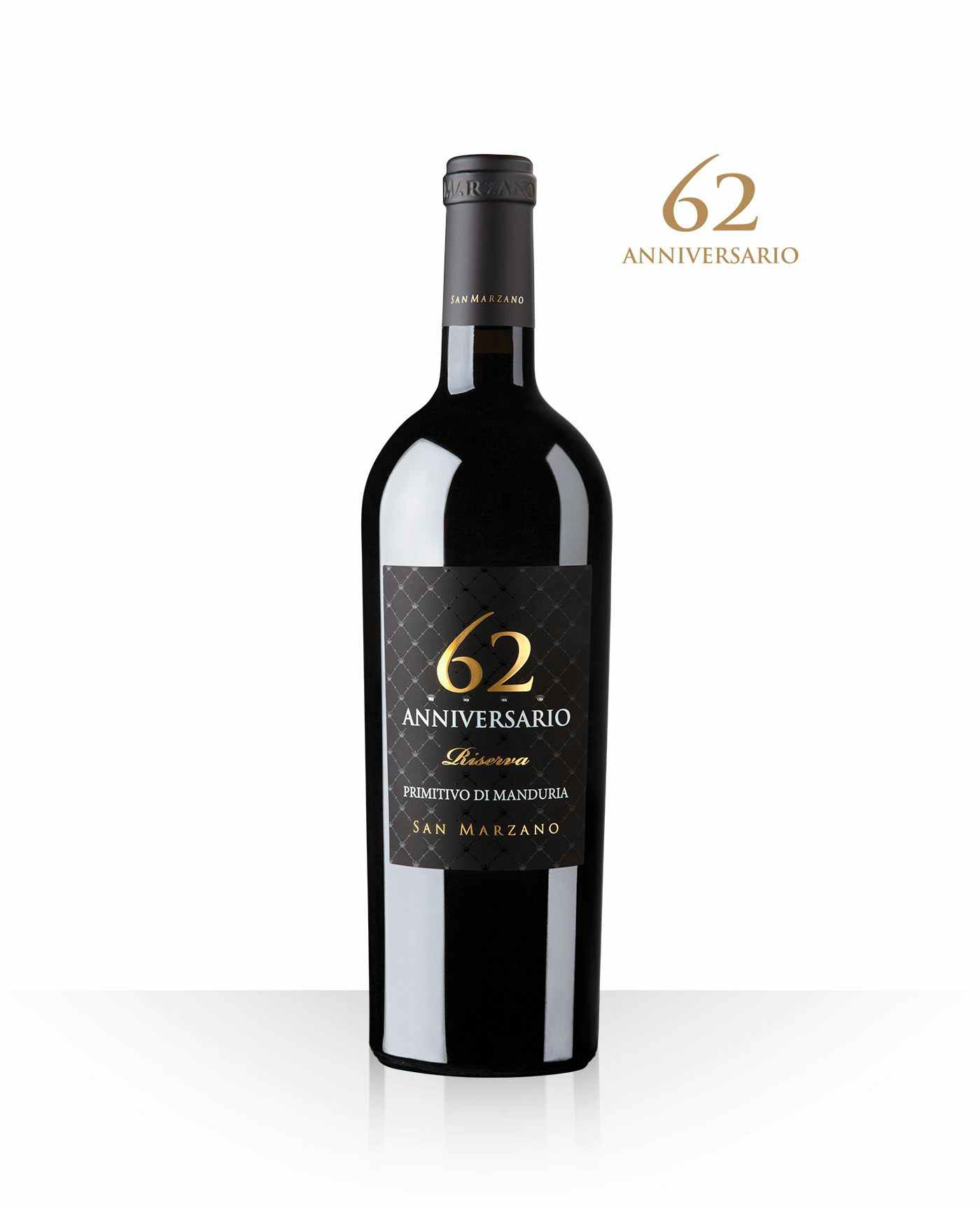 Cantine San Marzano Anniversario 62 Primitivo di Manduria Riserva 2014