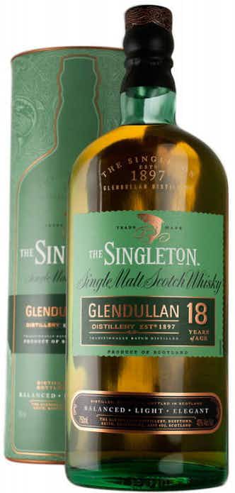 Singleton Single Malt Scotch Whisky of Glendullan 18 year old