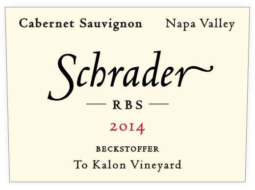 Schrader Cellars RBS Beckstoffer To Kalon Vineyard Cabernet Sauvignon 2014