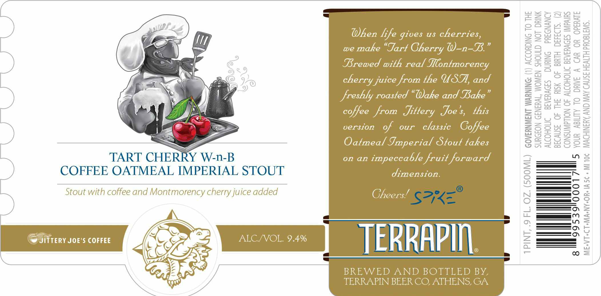 Terrapin Beer Co. Tart Cherry Wake-n-bake 500ml