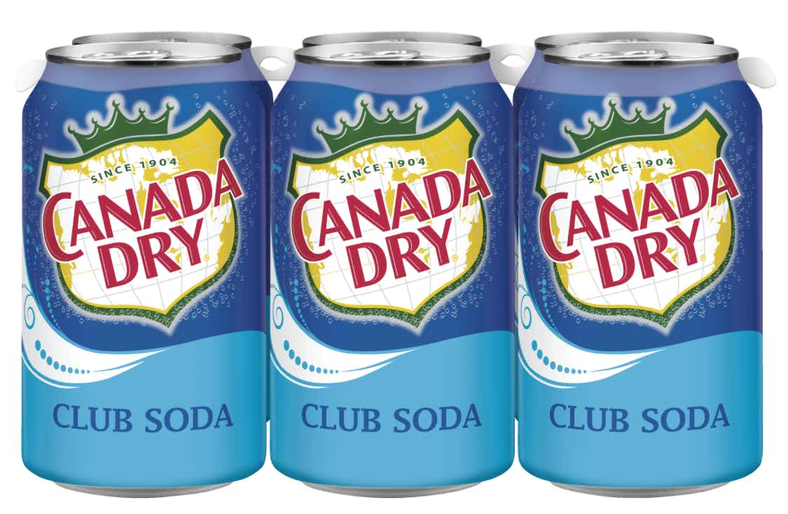 Canada Dry Club Soda 6 pack 12oz
