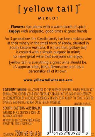 Yellow Tail Merlot 2016