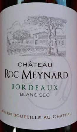 Chateau Roc Meynard Bordeaux Blanc Sec 2014
