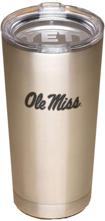 Yeti Rambler Ole Miss Logo 20 Oz. 750ml