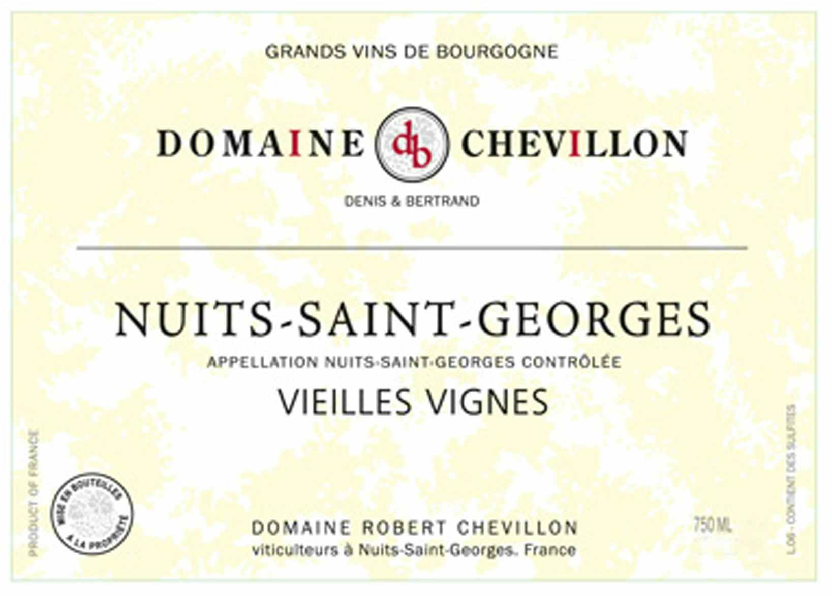 Domaine Robert Chevillon Nuits St. Georges Blanc Vieilles Vignes 2013