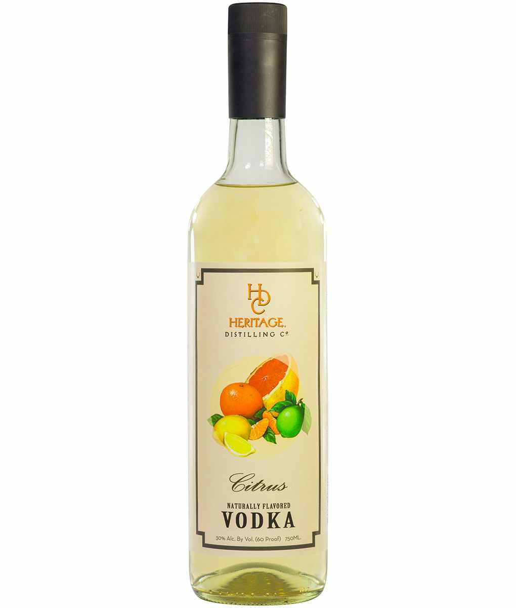 Heritage Distilling Company Citrus Vodka Bottle
