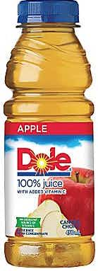 Dole Apple Juice 16oz Plastic Bottle