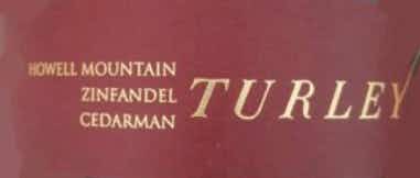 Turley Cedarman Vineyard Zinfandel 2015
