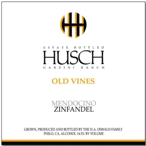 Husch Vineyards Old Vines Zinfandel 2013