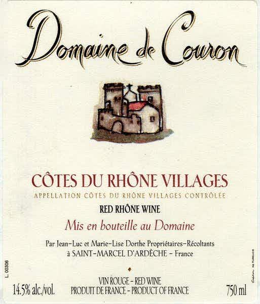 Domaine de Couron Cotes du Rhone Villages 2013