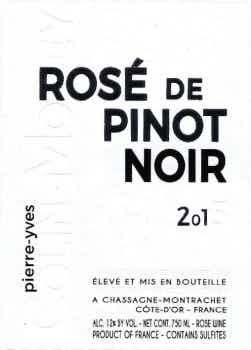 Pierre-Yves Colin-Morey Bourgogne Rose de Pinot Noir 2017