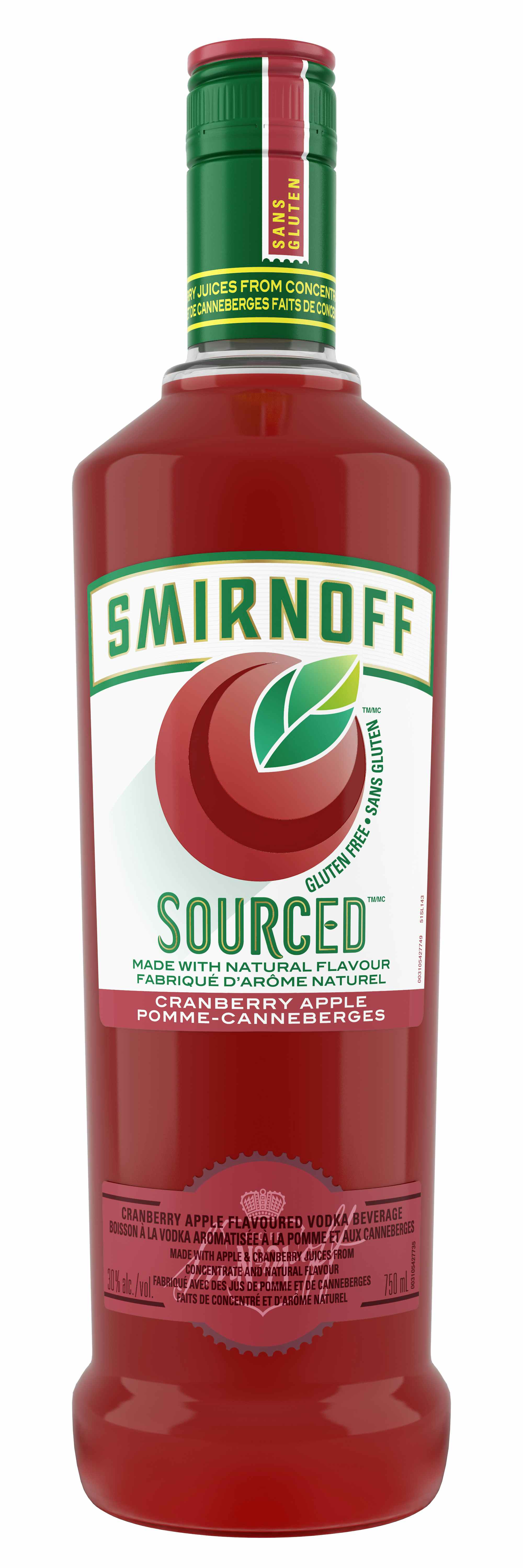 Smirnoff Sourced Cranberry Apple Vodka