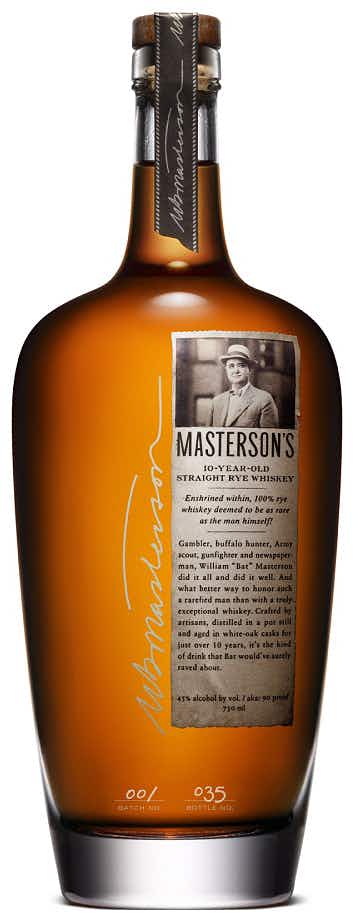 Masterson's Straight Rye Whisky 10 year old
