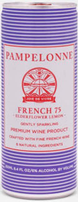 Pampelonne French 75 Elderflower Lemon 4 pack 8oz Bottle