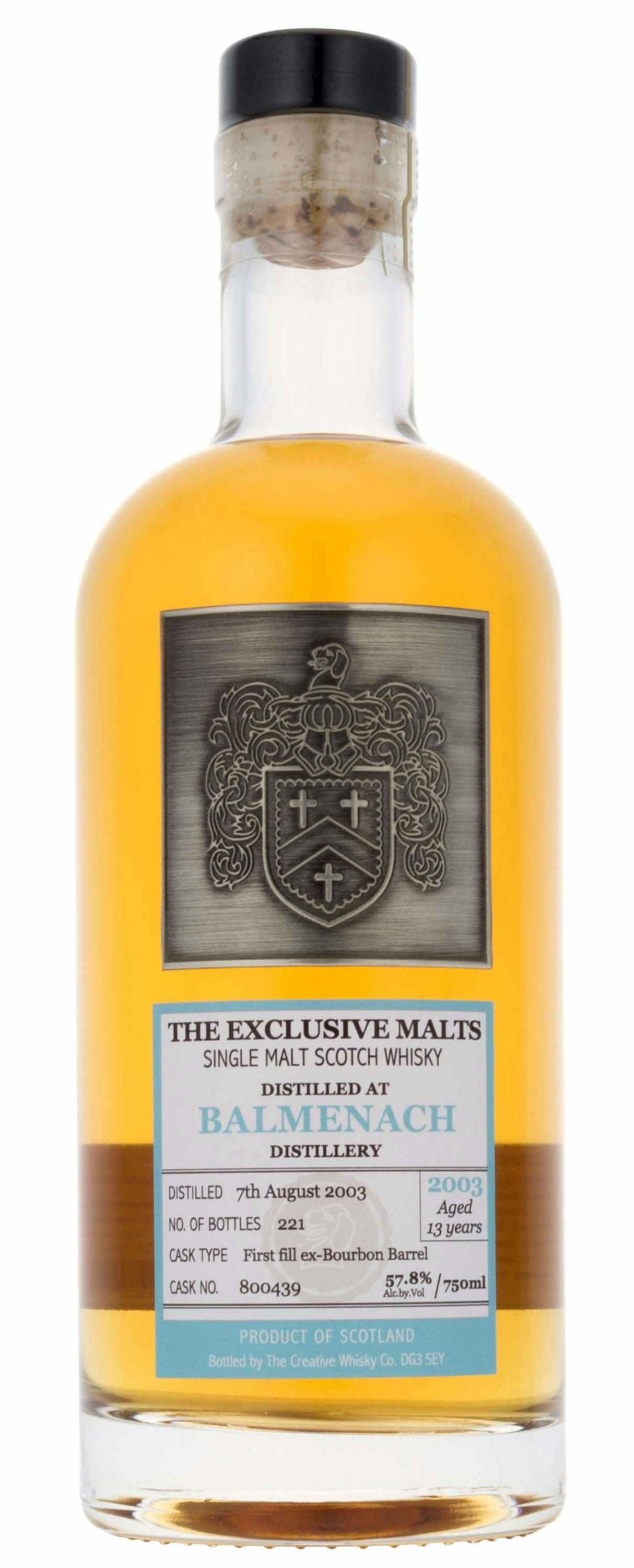 The Exclusive Malts Balmenach Single Malt Scotch Whisky 13 Year Old 13 year old