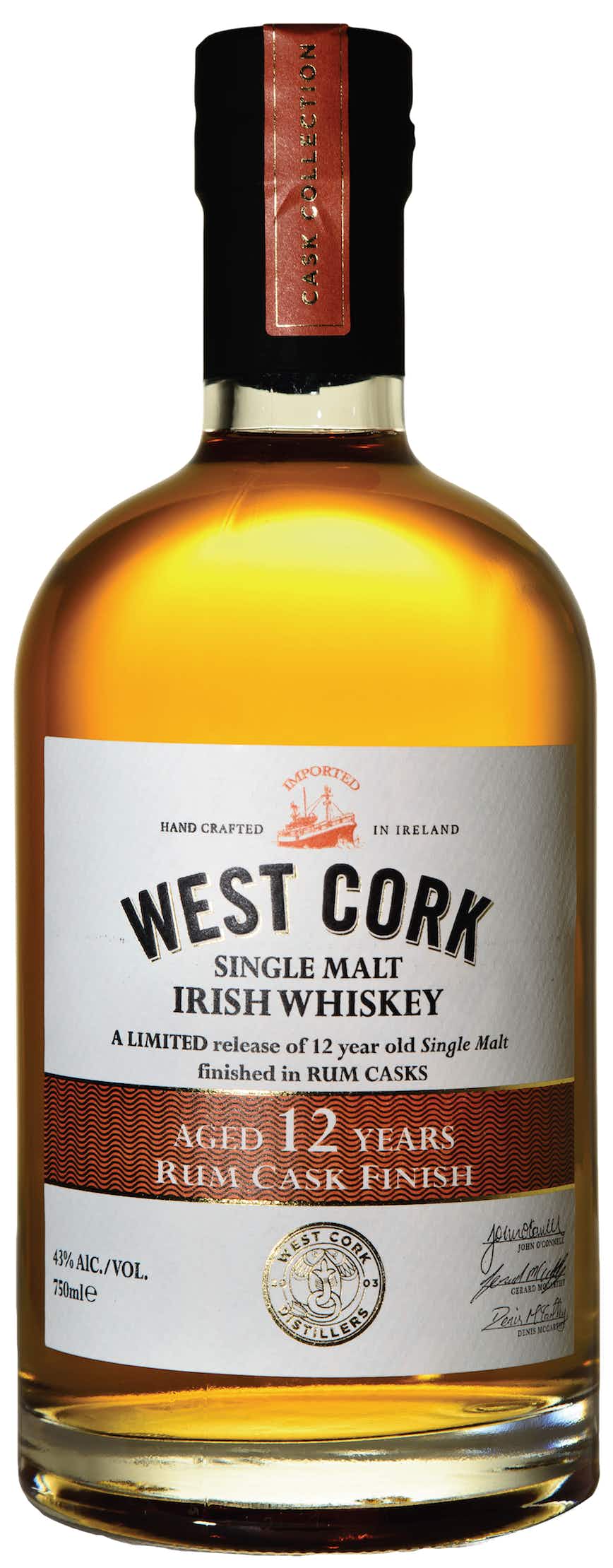 West Cork Rum Cask 12 year old Bottle