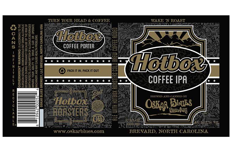 Oskar Blues Hotbox Coffee IPA 4 pack 355ml