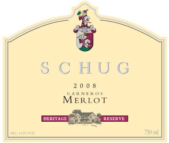 Schug Heritage Reserve Merlot 2008