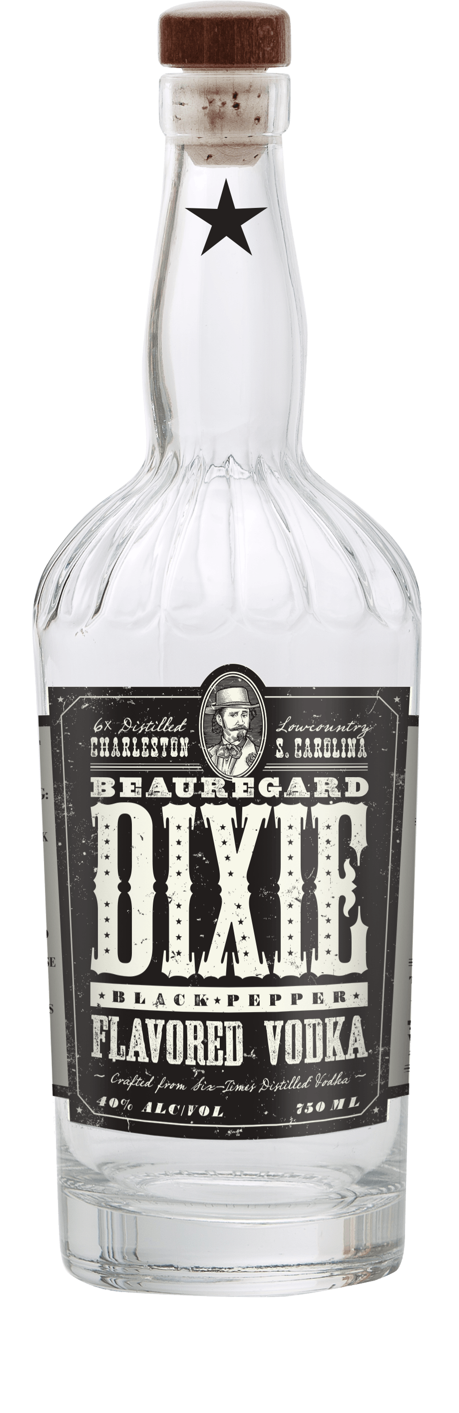 General Beauregard Dixie Vodka Dixie Southern Vodka - Black Pepper
