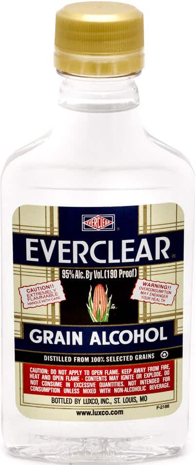 Everclear Grain Alcohol 190 Proof 200ml