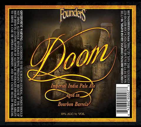 Founders Doom 4 pack 12oz Bottle