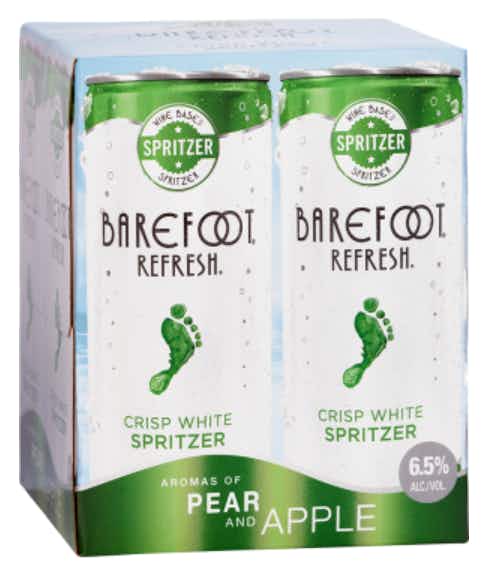 Barefoot Refresh Crisp White Spritzer 4 pack 250ml