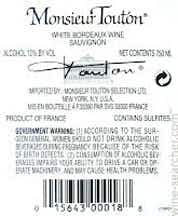 Monsieur Touton Sauvignon Blanc