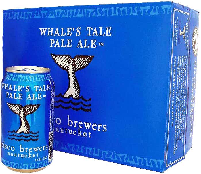 Cisco Brewers Whale's Tale Pale Ale 12 pack 12oz