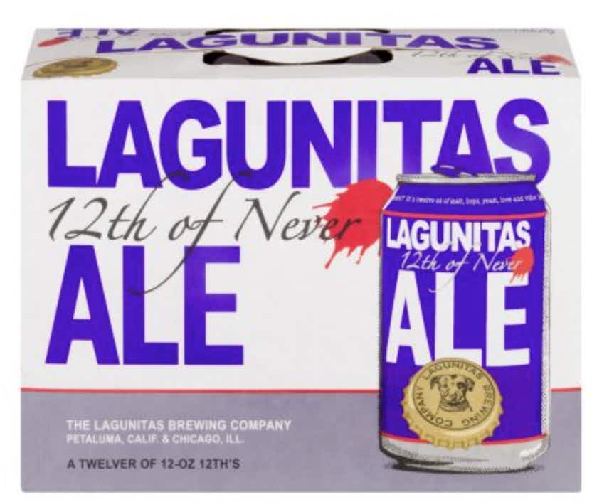 Lagunitas 12th of Never Ale 12 pack 355ml Can