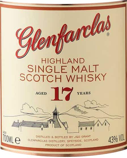 Glenfarclas Scotch 17 year old