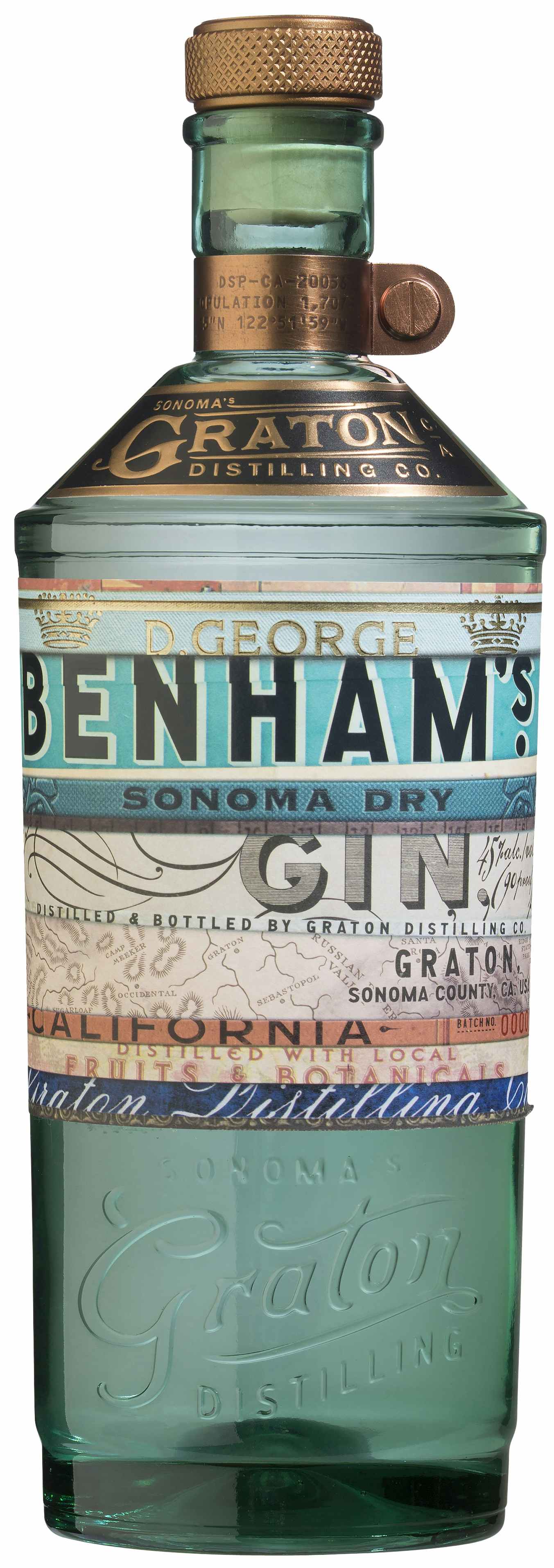 Granton Distilling Company D. George Benham's Sonoma Dry Gin