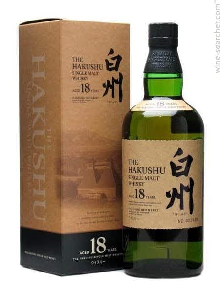 Suntory THE HAKUSHU SINGLE MALT JAPANESE WHIUSKY 750ML 18 year old