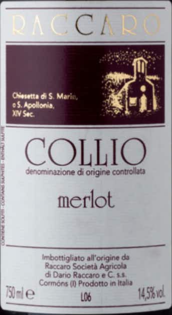 Raccaro Merlot 2004