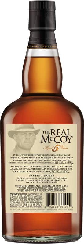 Real McCoy Rum 5 year old