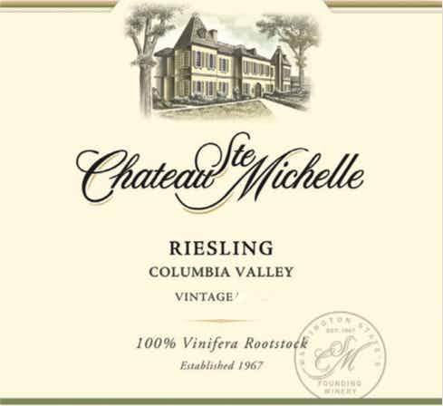 Chateau Ste. Michelle Columbia Valley Riesling 2016