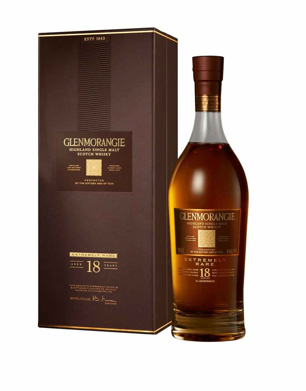 Glenmorangie Single Highland Malt Scotch Whisky 18 year old