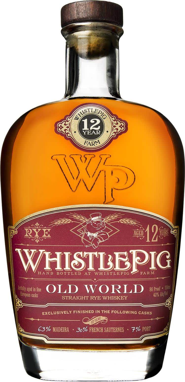 WhistlePig Old World Cask Finish Rye Whiskey 12 year old