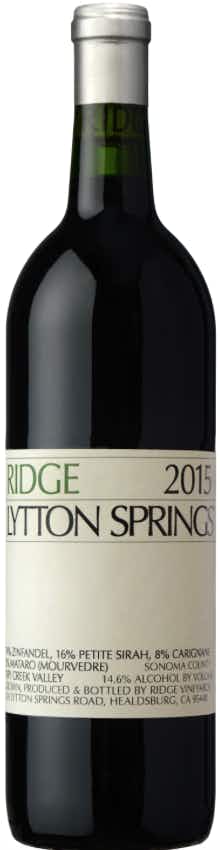 Ridge Vineyards Lytton Springs 2015
