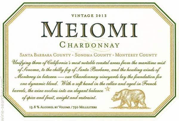 Meiomi Chardonnay 2015