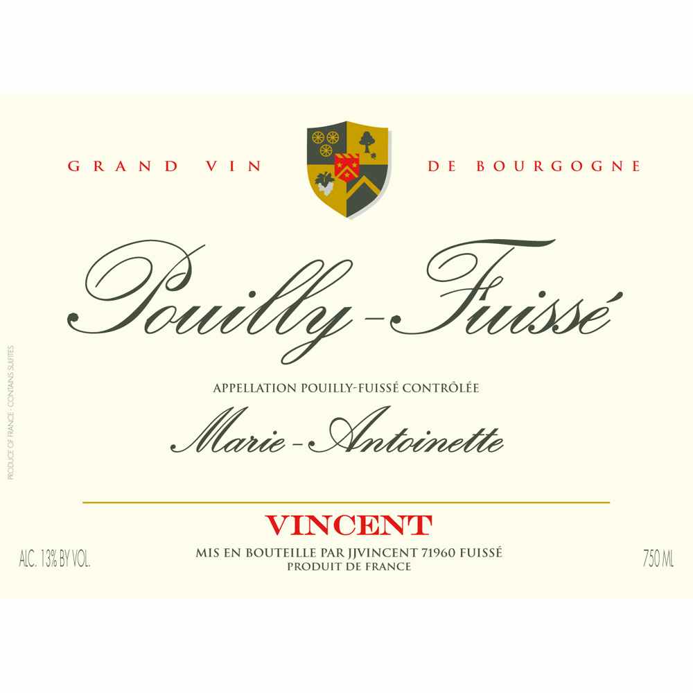 J.J. Vincent Pouilly Fuissé Marie Antoinette 2016