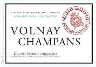 Marquis d'Angerville Volnay Champans 2015