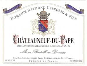 Domaine Raymond Usseglio CHATEAUNEUF DU PAPE CUVEE GIRARD 2015