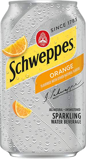 Schweppes Orange Sparkling Seltzer Water 12oz