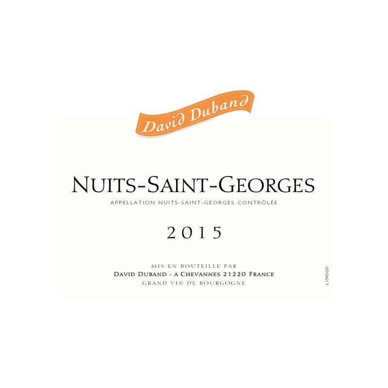 David Duband Nuits Saint Georges 2015
