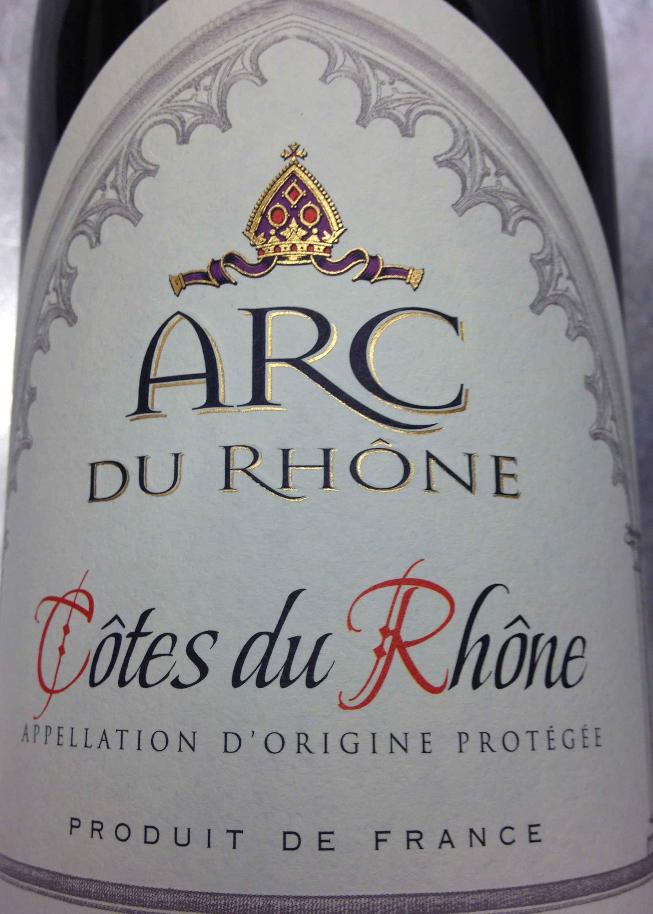 Arc du Rhone Côtes du Rhône Villages 2015