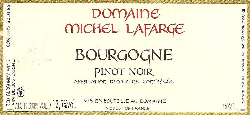 Domaine Michel Lafarge Bourgogne Pinot Noir 2016