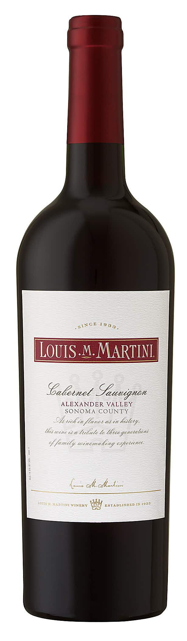 Louis M Martini Alexander Valley Cabernet Sauvignon 2016