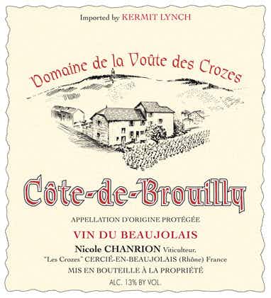Nicole Chanrion Côte de Brouilly